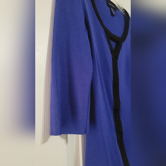 Blue/Black Elbow Length Vintage Top Y2K - Picture 5 of 8